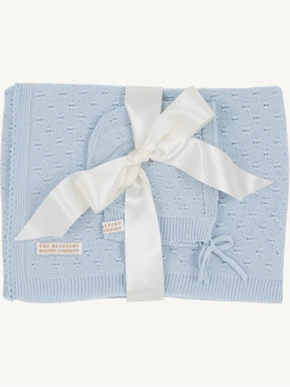TBBC Ramsey Receiving Set Buckhead Blue NB Blanket & Bonnet NB